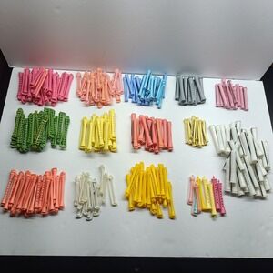 Lot of 230 Vintage Curlers Perm Rod Rollers Assorted Sizes Vintage Hair Wave Rod